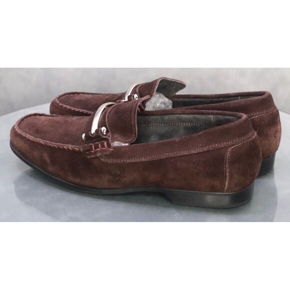 Stacy Adams $120 Men\'s Horsebit Loafers Slip Ons Casual Shoes Size 8 M Suede
